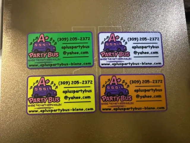 Custom 3D printed business cards