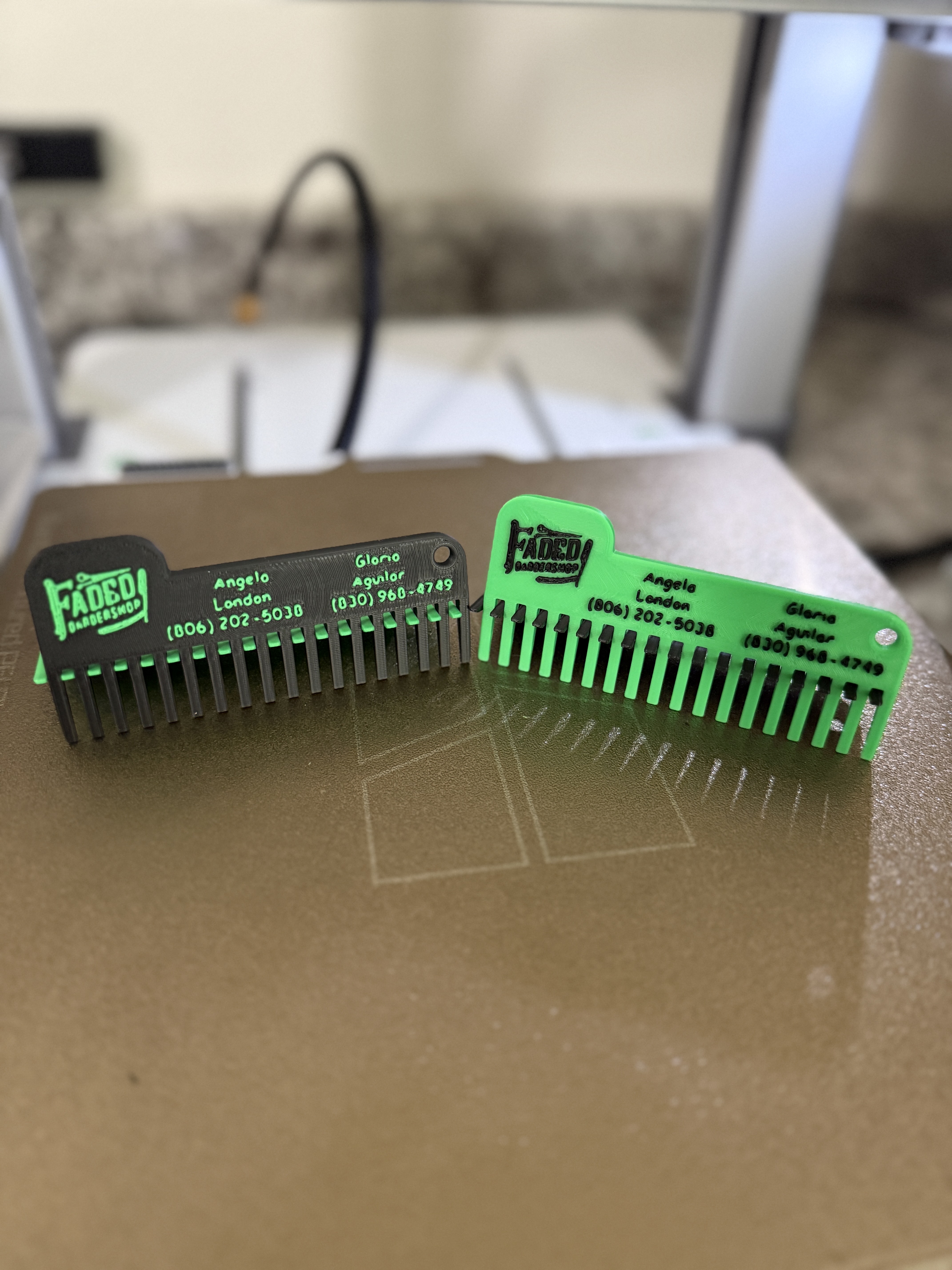 Custom 3D Printed Comb